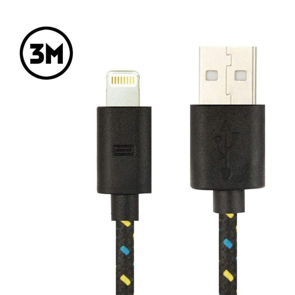 AussieSuperStore Homeware Supplies Nylon Strength iPhone Charger Cable 3m 3m Nylon Strength iPhone Charger Cable | Iphone Accessories CBIP5G18551B